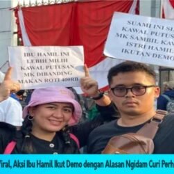 Aksi Ibu Hamil Ikut Demo